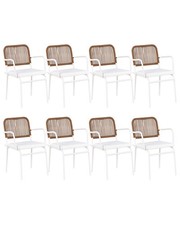 Lot de 8 Chaises de Jardin en