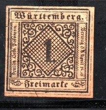 Timbre Wurtemberg  YT n° 1 -