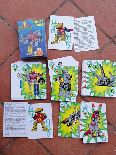 Power rangers playing cards - rangers,
