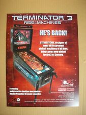 flyer de flipper STERN:  TERMINATOR 3
