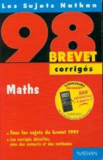 Maths 3e corrigés 1998 -