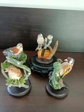"The Country Bird Collection" oiseaux décoratifs en résine, lot de 4