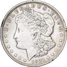 États-Unis, Dollar, Morgan, 1921, U.S. Mint, Argent, TB+, KM:110