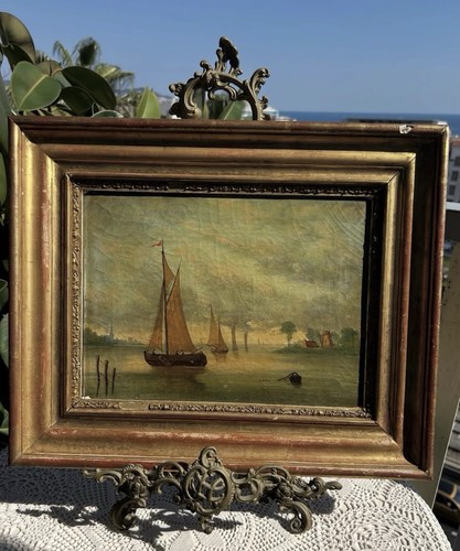 Peinture ancienne huile sur