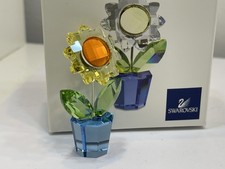 Figurine Swarovski 681738 pot de fleurs fleur 5 cm + boîte d'origine. Excelle...