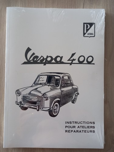Vespa 400 manuel reparation - 400, de