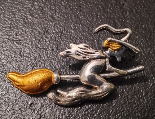 Pin sorcière sur son - pin's,