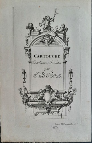 Frontispice cartouche par - frontispice, de