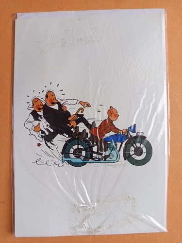 Carte voeux tintin hergé - de,
