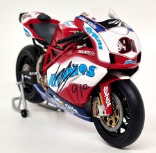 Minichamps 1/12 Ducati 999F04 Leon Haslam BSB '05 British Signed Model Motorbike