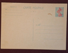 Entier Postal semeuse Piel 20c , N° 1233-CP1 Neuf