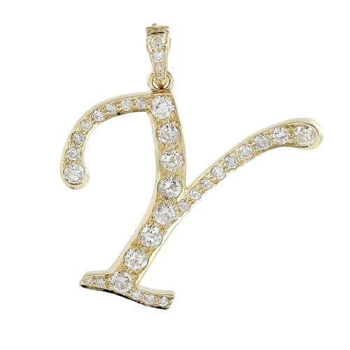 Pendentif lettre - , y