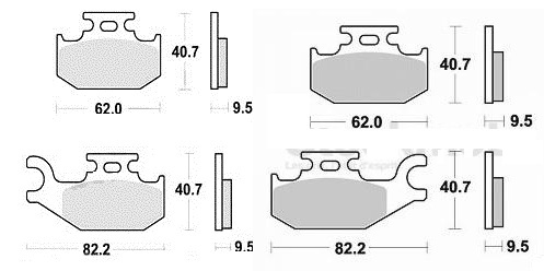 Jeu plaquettes de frein - jeu, 4