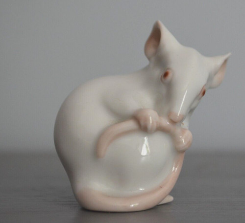 Figurine porcelaine souris - figurine,
