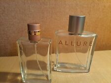 Lot de 2 flacons vides Chanel Allure homme 100ml et 50ml
