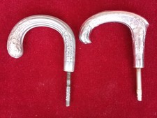 2 pommeaux à visser de canne de marche en alliage