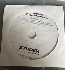 STUDER Rare CD  ROUTE6000 Product Documents