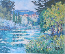 Pierre BILLARD (1900-1971),"Penne du Tarn dans les gorges de l'Aveyron",HSP