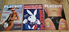 LOT 3 Affiche Presse ANNEES 80 GAINSBOURG PLAYBOY 40x30  PLV BUREAU TABAC poster