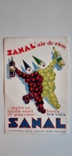 Buvard vintage SANAL air de rien Bons Vins pas cher Grappes De Raisin 