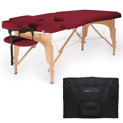 Burgundy portable massage - burgundy,