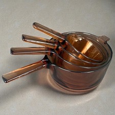 Lot 4 casseroles verre Vision