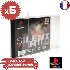5 Boitiers Protection Crystal Box Jeux de Playstation 1 PSOne PS1 0,3 mm Neufs