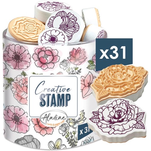 Tampons thème fleurs - thème,