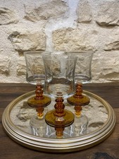 Lot de 3 verres à pied