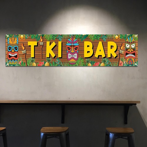 Tiki bar banner party - bar, supply