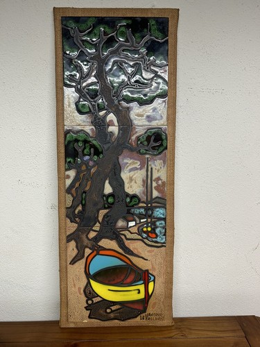 Tableau ceramique polychrome - ceramique,