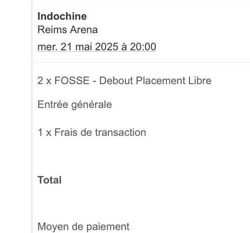 Place concert indochine mai - place,