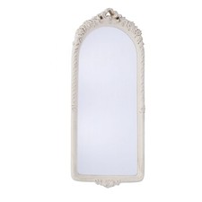 Miroir Murale Avec Cadre En Bois Écologique Blanc Miroirs Muraux Shabby