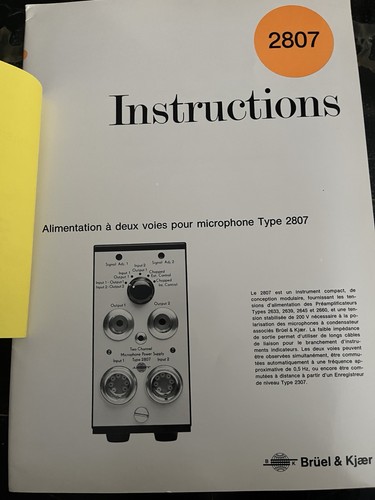 Bruel kjaer instruction - kjaer,