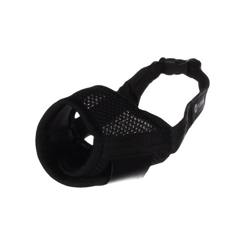 Muselière noir nylon - muselière, doux