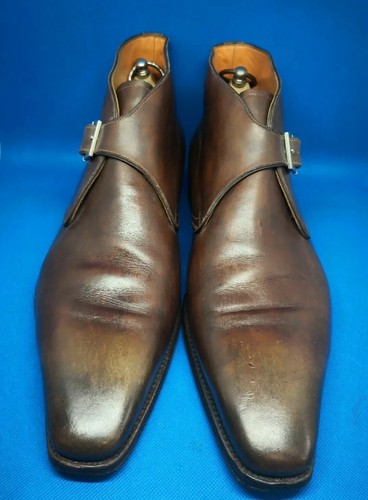 Bottines cuir marron - marron, 9