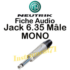 Fiche Jack 6.35 Mâle MONO