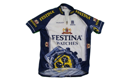 Maillot vélo rétro festina - rétro,