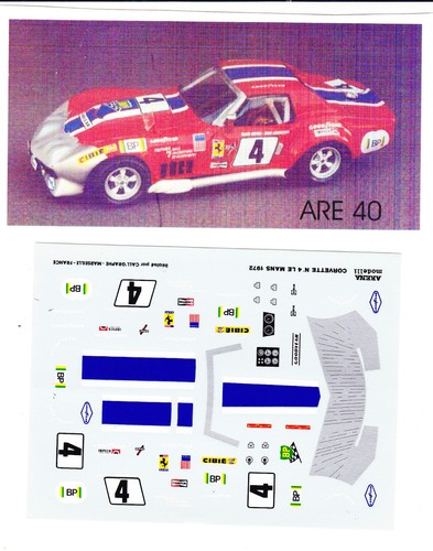 Decal corvette nart 4 - #4, le