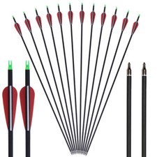 30" Flèches Spine 500 Flèches de chasse pour arc à poulies arc recourbé cible