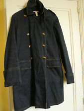 manteau en jean marine  doublé polaire marron fille ou femme BONPOINT taille S  