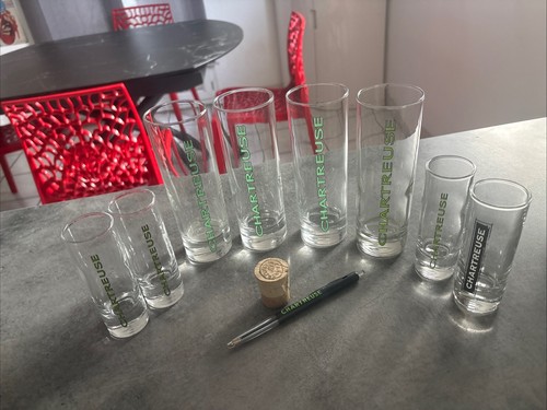 Chartreuse verres tube - chartreuse,