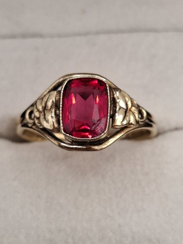 Ancienne bague plaqué or - plaqué,