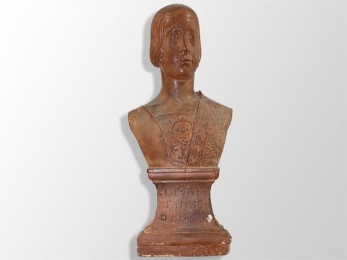 Buste femme terre - buste, cuite