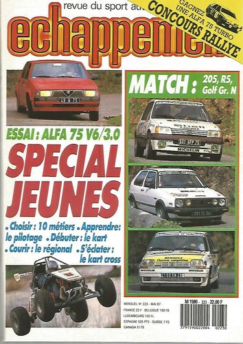 Echappement 223 alfa 75 - n°223,