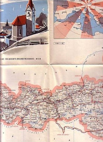 Autriche carte routiere - autriche,