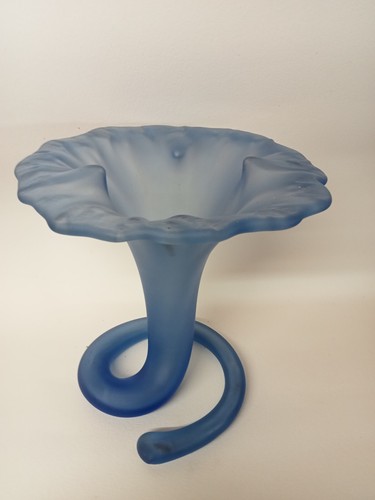 Tulippe vase verre - verre, bleu