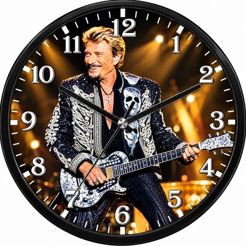 Pendule murale johnny hallyday - pendule,