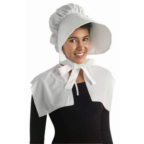 White bonnet - white,