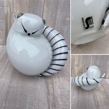 Figurine chat en verre de